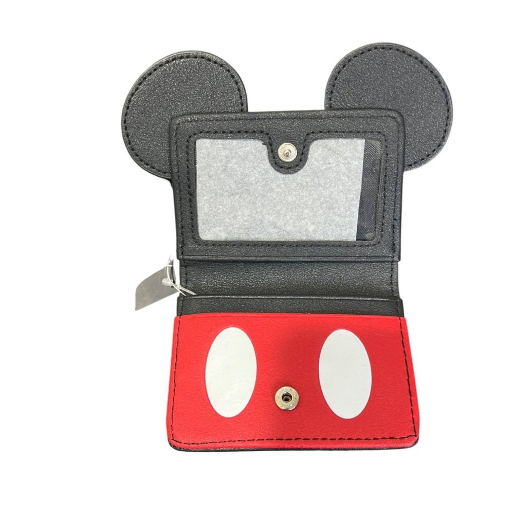 Disney Mickey & Minnie Mouse Polka Dot Crossbody Bag & 3 Wallet Bundle Gift Set - Picture 5 of 13